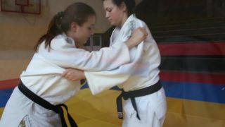Judo Girls Foot Fight-8