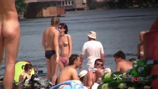 Steaming hot teen nudists naked at a public beach  2-8