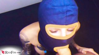 Red FoxSexy Masked Girl Suck Guy S Cock And Jerk Off After Robber Game-5