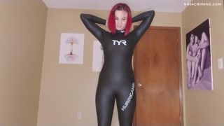 Nina Crowne - BG Shiny Wetsuit Tease & Fuck-2