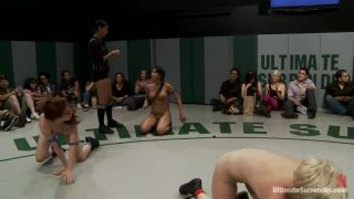 free video 7 high heel fetish Brutal non-scripted Tag Team Wrestling Rd2 of last month amazing match, in front of a live crowd, brunette on big tits porn-8