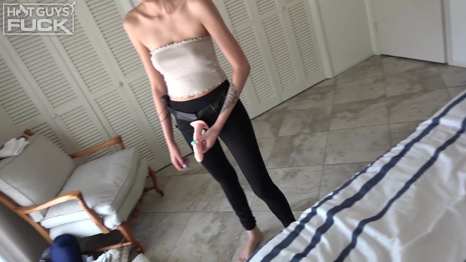 Dylan Cover Takes A HUGE Strap On And Gets PEGGED By Nicole Ki...