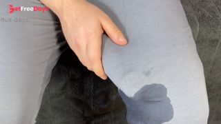 Huge cock cum in pants-7