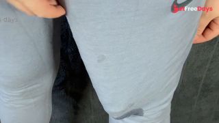 Huge cock cum in pants-9