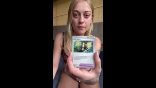 SpideyAva - Ripping Pokemon cards and showing off my bush - Day 18-6