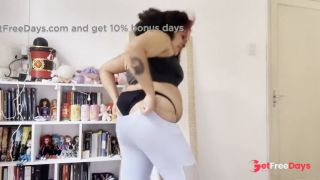 [GetFreeDays.com] BBW Cutiepiie Curvy - Deciding Leggings to go to gym Try on Haul Porn Film December 2022-7