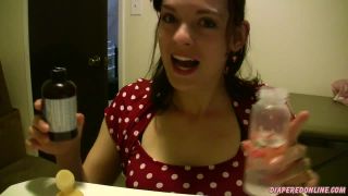 Diaperedonline2Savannah Savannah POV Castor Oil in Baby Bottle-0