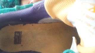 adult video clip 28 christy mack femdom Cheesy socks and old sneakers, sock smelling on femdom porn-1