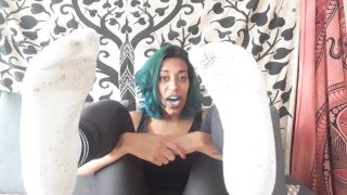 adult video clip 28 christy mack femdom Cheesy socks and old sneakers, sock smelling on femdom porn-3