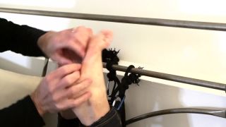 video 49 coughing fetish milf porn | Black Leather Handcuffs Tickle | tickling feet-6