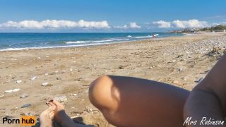 I Make Him Cum While People Walk By On The Beach 1080p-2