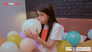 [GetFreeDays.com] MY18TEENS - Skinny girl blows up the ballons and fucks herself with a dildo Sex Clip May 2023-0