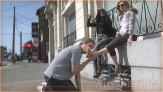 porn video 32 2010 mistresst public foot humiliation with delilah - public - femdom porn fetish party-3