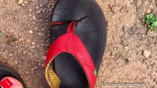 Porn tube Luscious Lopez - Luscious Lopez flip flops POV-1