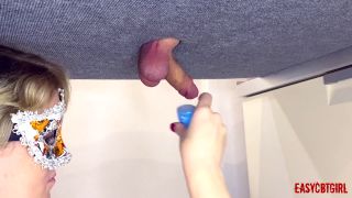 Mistress Explores and Plays with the Foreskin and Urethra of a Slave EasyCBTGi.-2
