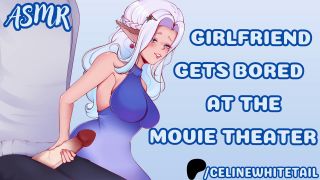 Celine Whitetail - Your Girlfriend Gets Bored at the Movies | ASMR Audio Roleplay [Semi-Public Blowjob]-4