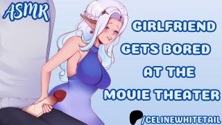 Celine Whitetail - Your Girlfriend Gets Bored at the Movies | ASMR Audio Roleplay [Semi-Public Blowjob]-6