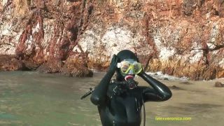 7905 Latex Catsuit, Rubber Gimp, Leather Sex - black latex diving-6