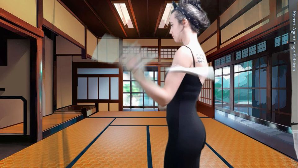 [K2S.CLUB] Sage Eldritch - Nude Nunchuck Training with Secret Agent Sage - FullHD 1080P