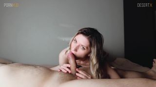 Desert X - Skinny blonde girl gets cum on her belly - Desert x-1