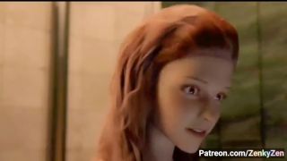 Deepthroat girl is fucked in castle with a lot of cum and loves it-1