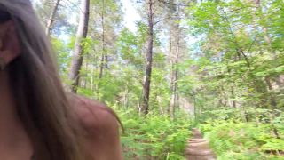 Good Girl And Dad - Double blow job in the woods-1