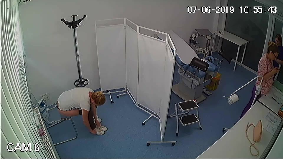 Voyeur – Real hidden camera in gynecological cabinet 1 Voyeur!