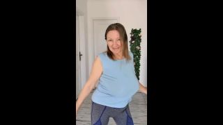 MariaOld - Sexy GILF teasing by huge tits-7