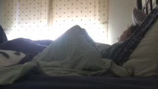 horny wife masturbating under cover. hidden cam-7