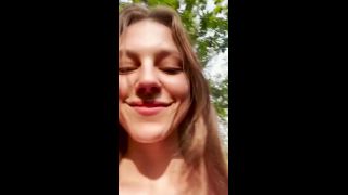 Flashing Petite Slut Squirts All Over Camera During Public Hike-2