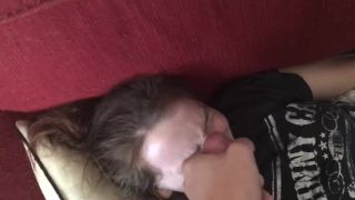 Masturbating To My Sister On The Couch At Home - Slim Amateur - lesbian lingerie - fetish porn glasses fetish-1