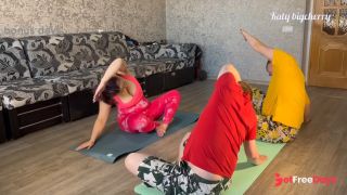 Two guys paid for the personal coach for yoga and received hot threesome-1