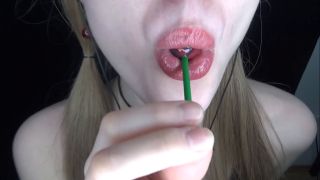 Peas and Pies Peas and Pies - small blackberry lollipop licking-1