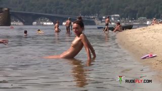 free porn video 11 Girl woman on the nude beach with big tits, but a big body, too.,  on webcam -8