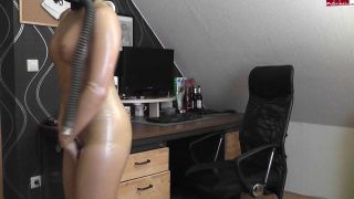 Glamour - in latex and mask.. hot finger fuck.-0