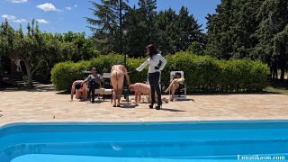 [K2S.CLUB] Mistress Lunatika - Multiple Caning At The Pool Full Clip - HD 720P-2
