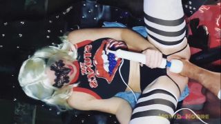 Masked Blonde Mayya Moore Enjoy Seahorse Dildo And Big Fi...-6