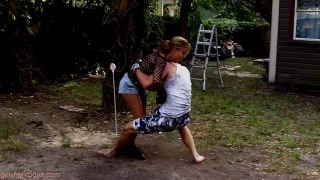 online video 3 lesbian nose fetish Girls Fight Boys - Upgrade vs. YouTube Guy Backyard Afternoon Fight, couple on fetish porn-5