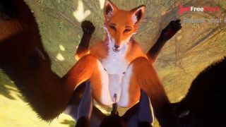 [GetFreeDays.com] Slutty Furry Fox takes BBC Cock in Her Tight Holes Yiff Hentai Adult Clip January 2023-8