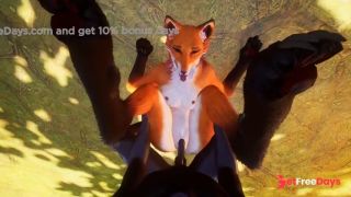 [GetFreeDays.com] Slutty Furry Fox takes BBC Cock in Her Tight Holes Yiff Hentai Adult Clip January 2023-9