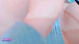 Cameltoe Petite playing under the warm blanket-5