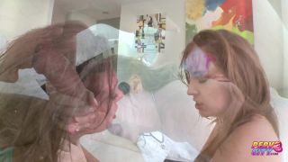 Uncensored Extreme Puke Blowjob Maddy OReilly and Callie Calypso-2