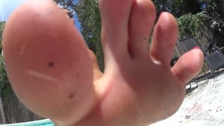 Goddess Sasha Foxxx - Sasha&#039;s Poolside Foot Bitch - (Feet porn)-2