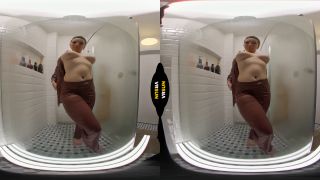VR Bliss: Olena's UltraHD Shower 2 - Chubby Babe Teasing-1