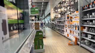 Public Blowjob And Doggy In A Hardware Store  So Risky -1