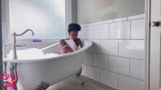 Lyric Sky - Lyric Sky Wild Dildo Masturbation and Hard Pussy Pounding-Steamy Clawfoot Tub Bubble Bath-2