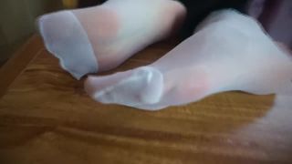 Nylon feet sniffing intense lling foot nylon pantyhose piedi mm annusa-1