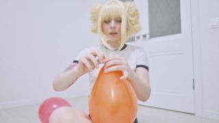 free adult clip 19 SpookyBoogie – Toga Himiko Blows and Pops Ballons | balloons | cosplay horny blowjob-1