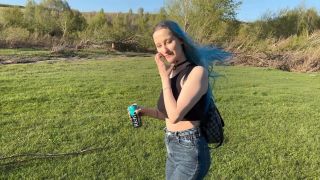 [K2S.CLUB] LapkaLu - Sex in the woods with busty classmate. Young Russian student takes creampie in pussy - FullHD 1080P-9