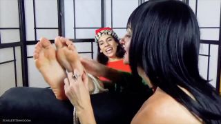 xxx clip 44 primal fetish under the influence adriana chechik femdom feet porn , Ticklish girl – Scarlett Sinns Twisted Fetishes – The Evil Elf , foot tickling, tickle-porn on feet porn-8
